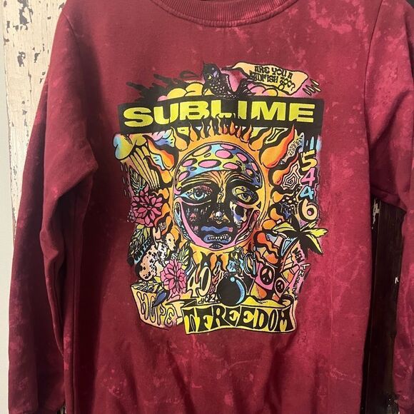 Distressed Sublime colorful logo sweatshirt. Size XL Long Beach California. - Picture 1 of 7
